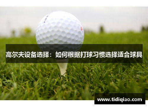 高尔夫设备选择：如何根据打球习惯选择适合球具